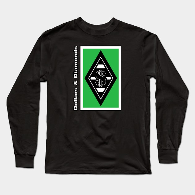 DLLRS&DMNDS blck Long Sleeve T-Shirt by undergroundART